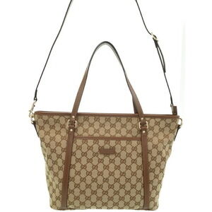 Gucci GG Monogram Joy Tote Flower Brown